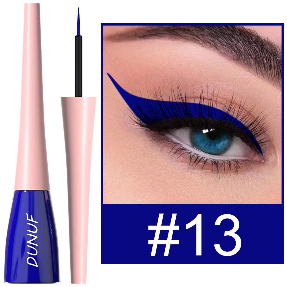 18 Color Long Lasting Waterproof Color Liquid Eyeliner.