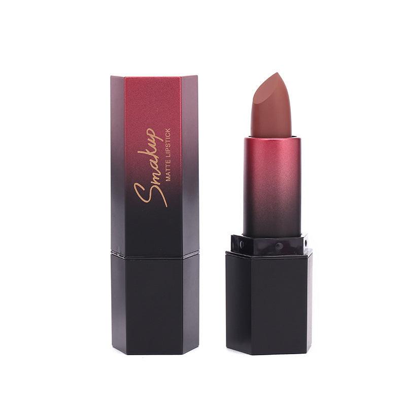 10 Colors Discoloration Resistant Matte No Stain On Cup Makeup Lipstick.