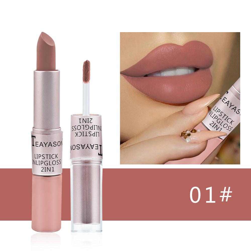 Double-ended Non-stick Cup Matte Matte Lip Gloss.