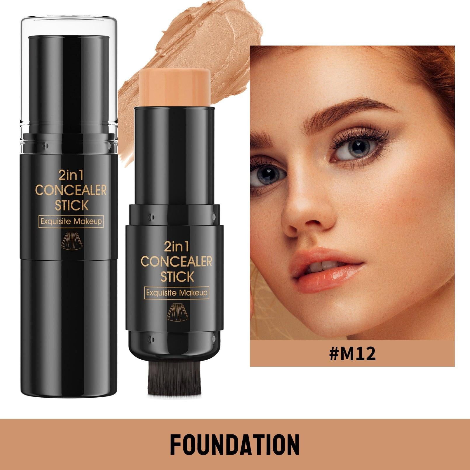 Highlight Blush Double-headed Contour Stick With Brush.