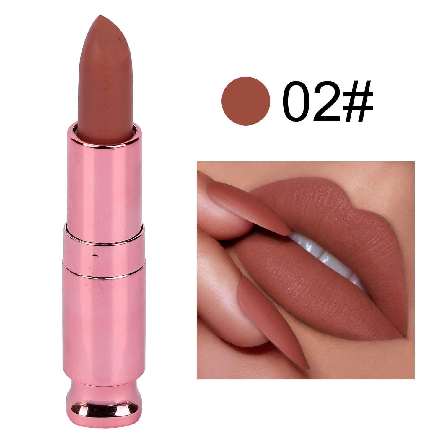 Easy To Color Matte No Stain On Cup Long Lasting Lipstick Lip Balm.