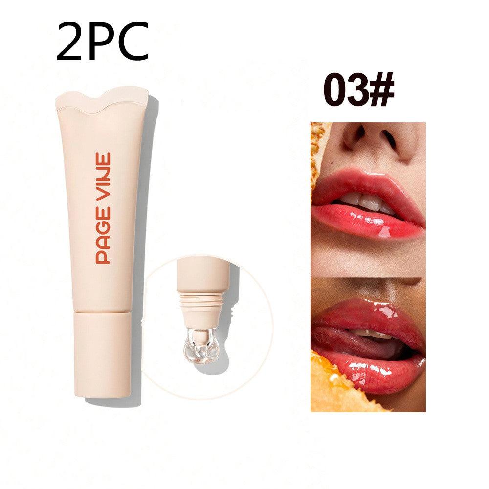 4-color Brightening Lip Balm Moisturizing Exfoliating Skin Long-Lasting Moisturizing Lip Gloss Women Cosmetics.