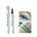 Color eyeliner blue white thin tip very thin.
