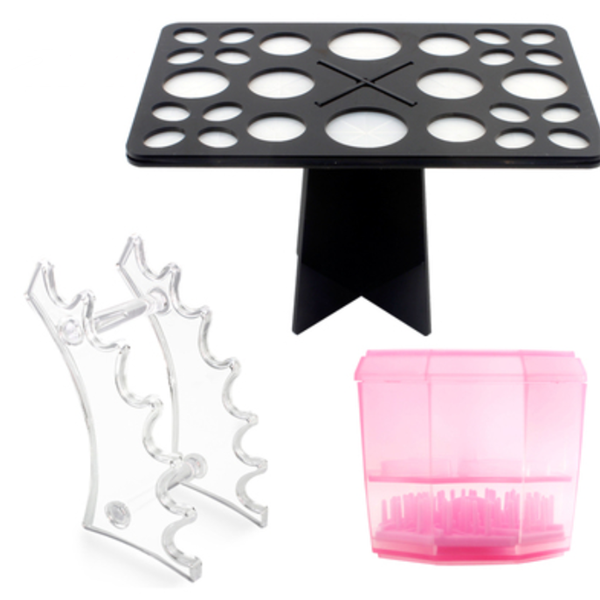 14 Hole Make up Brush Set Dry Rack Drying Brushes Shelf Multifunction Stand Display Cosmetic Clean Tool Wash Makeup Brush Holder.