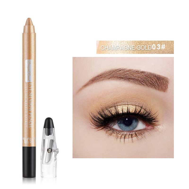 Eyeliner Eye Shadow Stick Shadow Pearlescent Eyeliner With Penknife Bubble Pen.