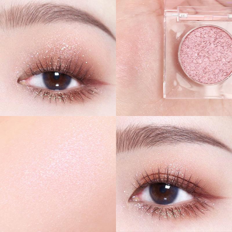 High Gloss Earth Color Broken Diamond Fine Shimmer Matt Pearl Eye Shadow Disc.