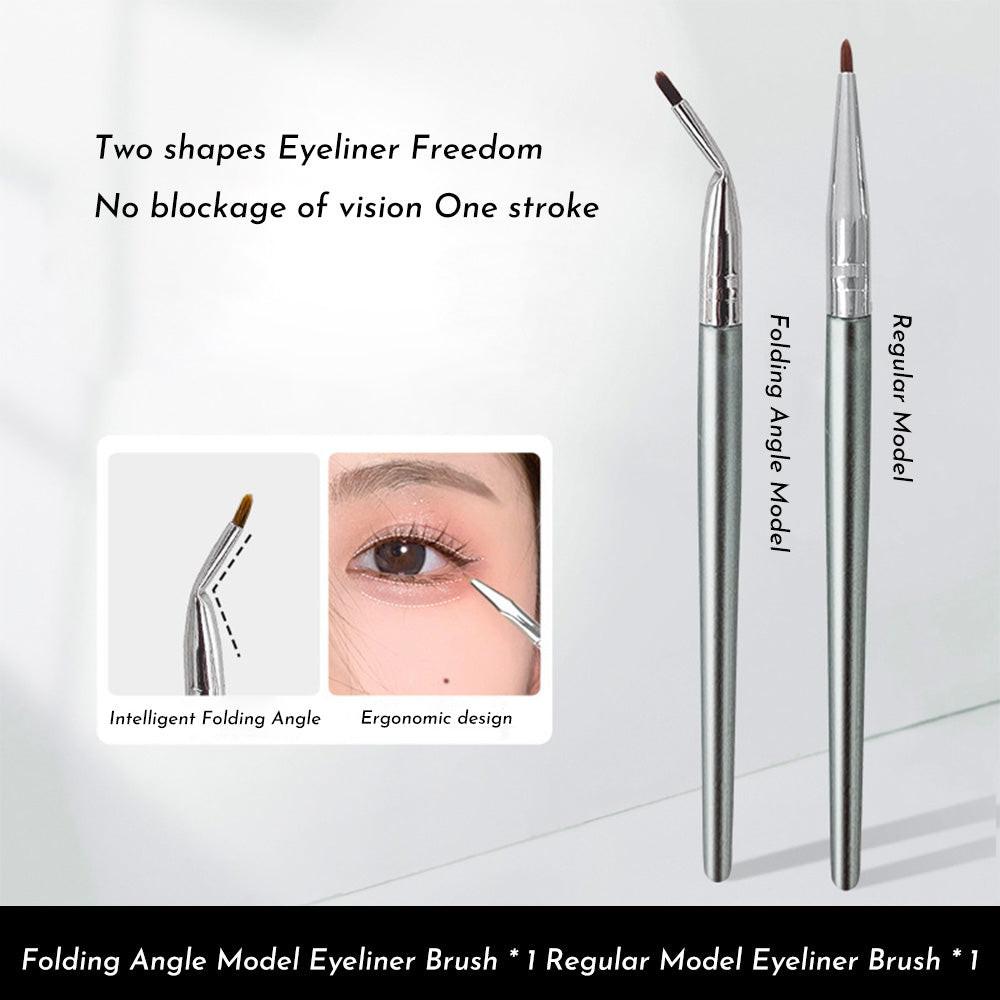 Bend Head Eyeliner Brush Eye Detail Makeup Brush Under Eyes Tear Trough For Women Fine Liner Concealer Brush.
