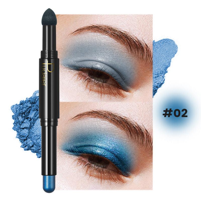 Double-headed Smudger Pearlescent Crouching Silkworm Eyeliner Pen Highlight.