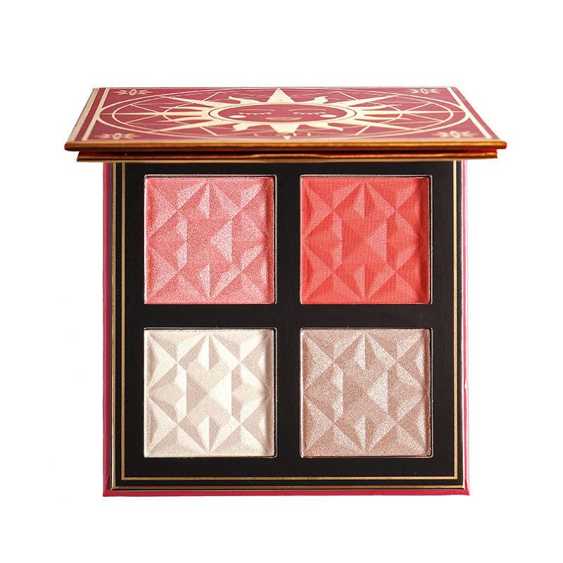 Four-color Blush Box Highlight Repair.