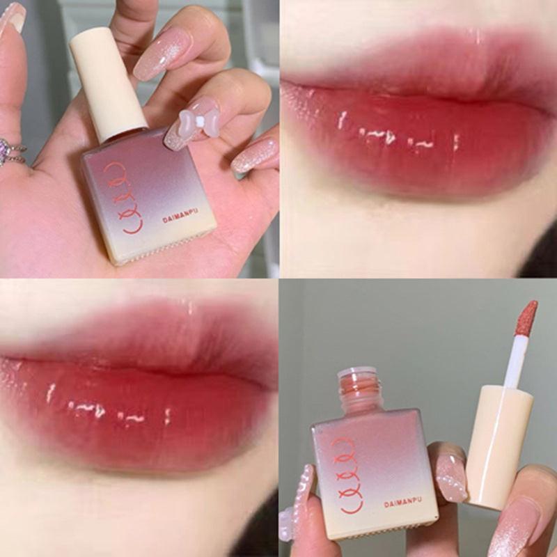 DAIMANPU Small Ice Cube Jelly Lip Lacquer Lip Gloss Water Light Female Moisturizing And Nourishing Lipstick Student.