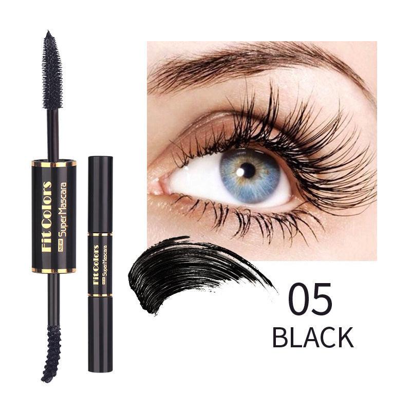 Double-headed Color Mascara Thick Curl More Than Waterproof Not Smudge White Eyebrow Dyeing.