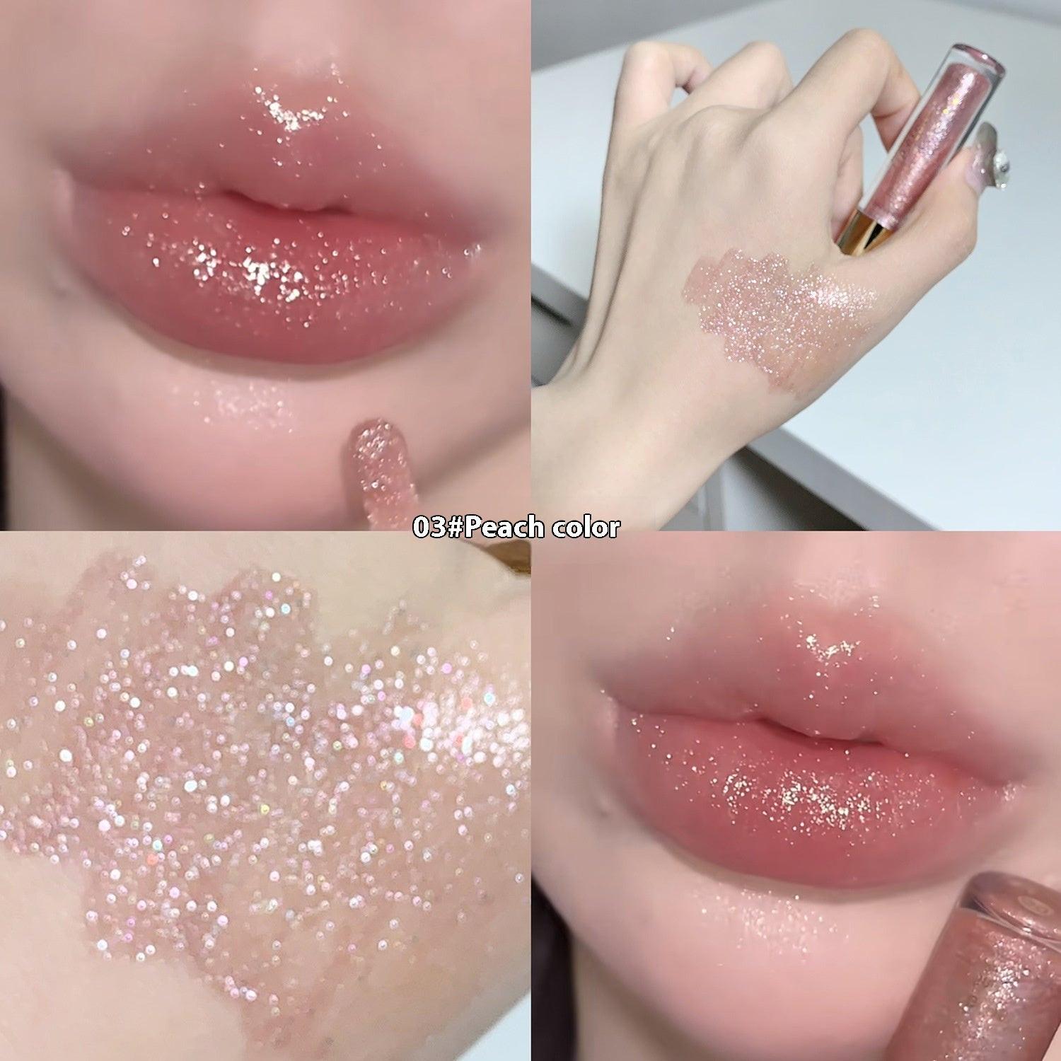 Moisturizing And Rich Flash Lip Gloss Water Light Mirror Lip Lacquer.