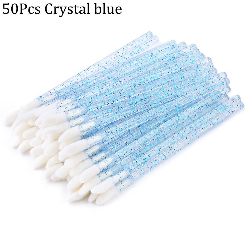 Crystal rod lip brush red brush lip gloss brush.