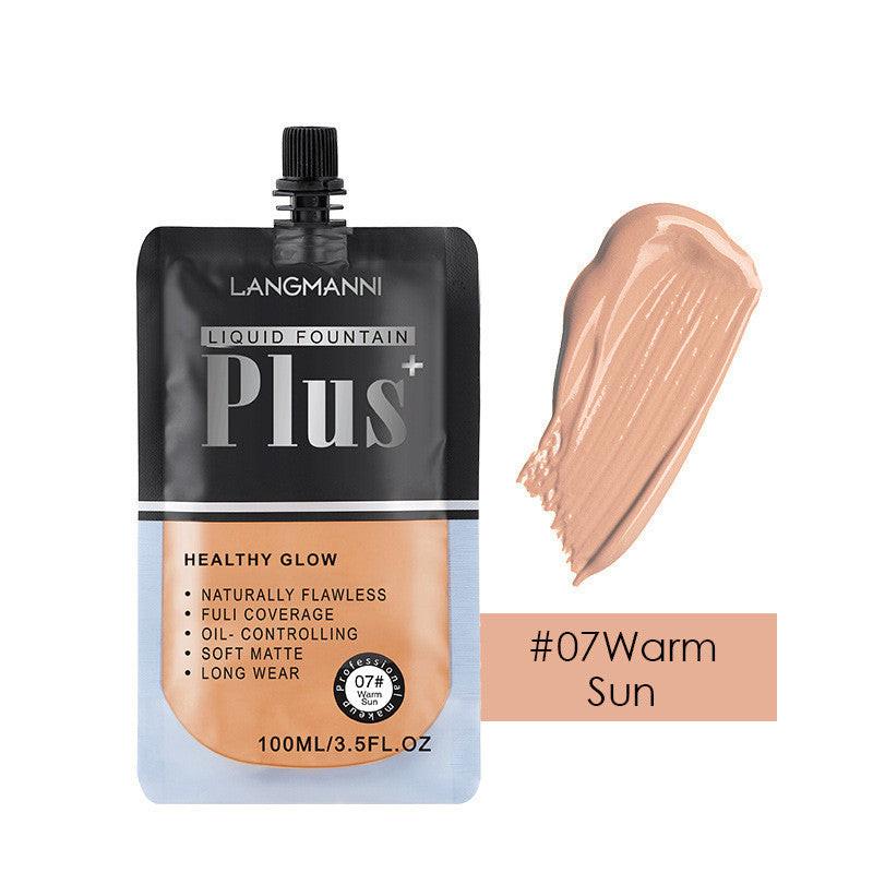 Bag Liquid Foundation Oil Control Long-lasting Concealer And Brightening.