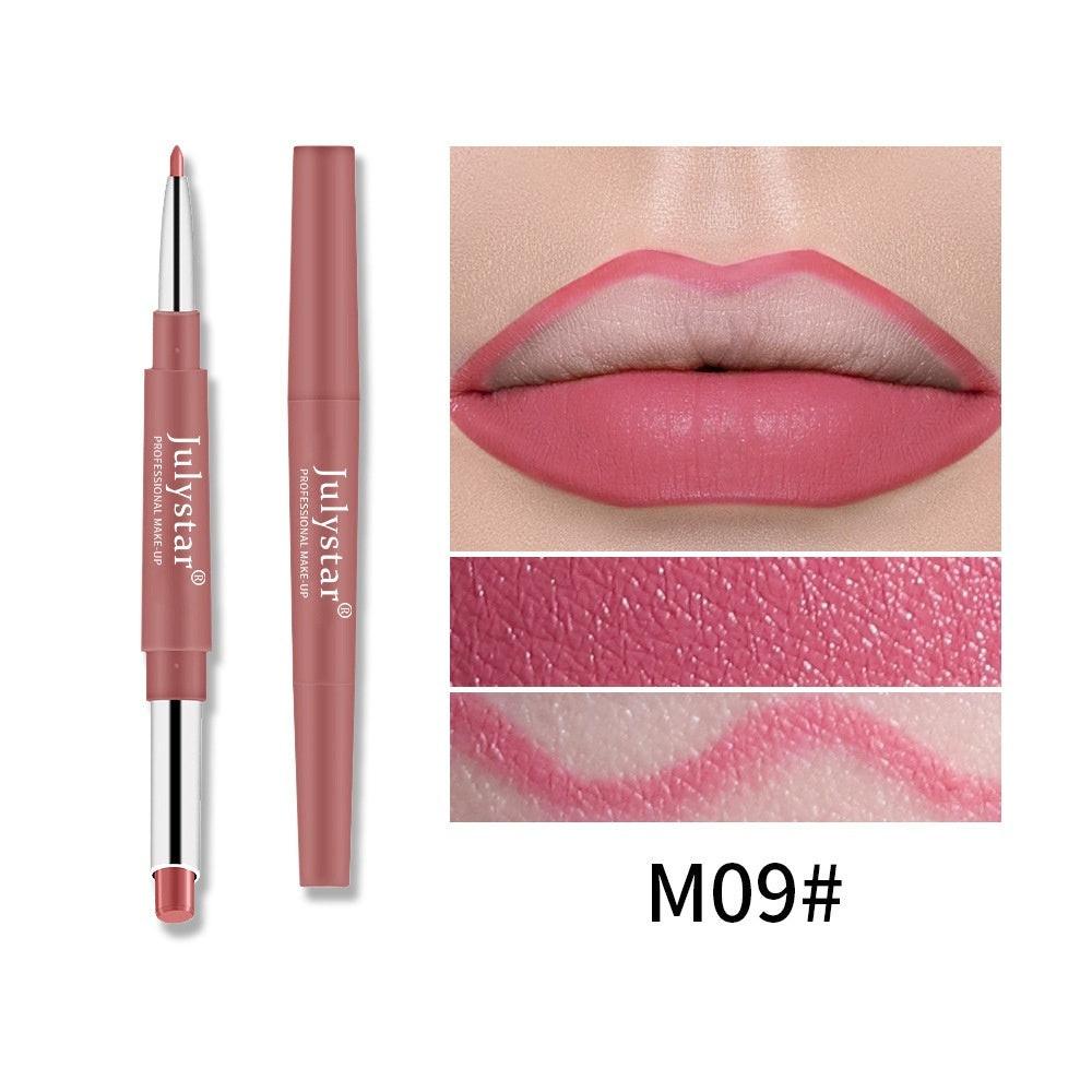 Double-headed Lipstick Lip Liner Does Not Fade No Stain On Cup.