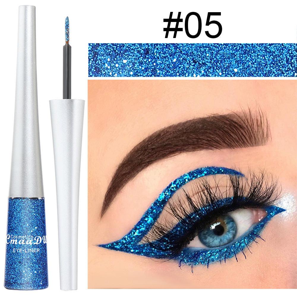 16 Colors Glittery Powder Sequin Burst Eyeliner.