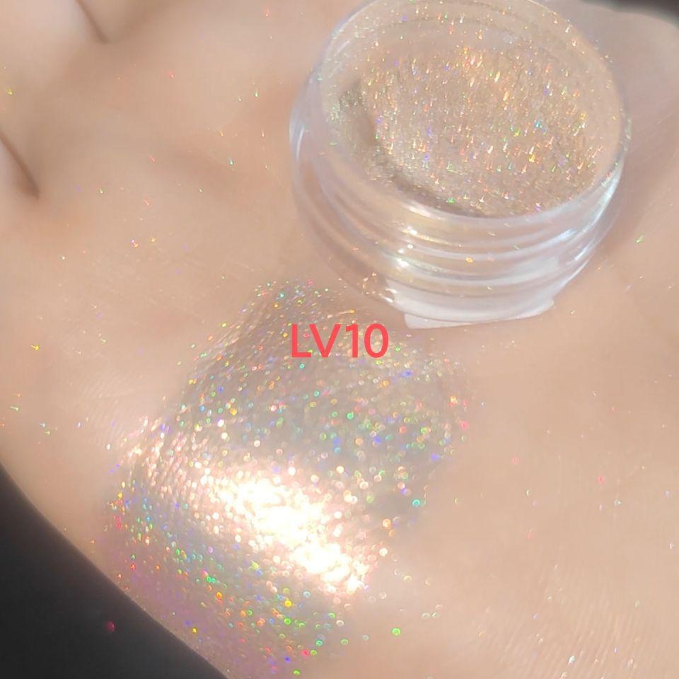 Laser Rainbow Candy Highlight Color Changing Pearl Powder.