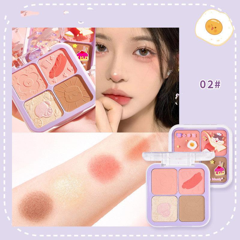 Blush Highlighting Repairing All-in-one Disc Pearlescent Brightening Clavicle Natural Three-dimensional.