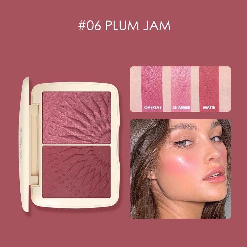 Three-dimensional Light Effect Highlighting Blush Shadow.