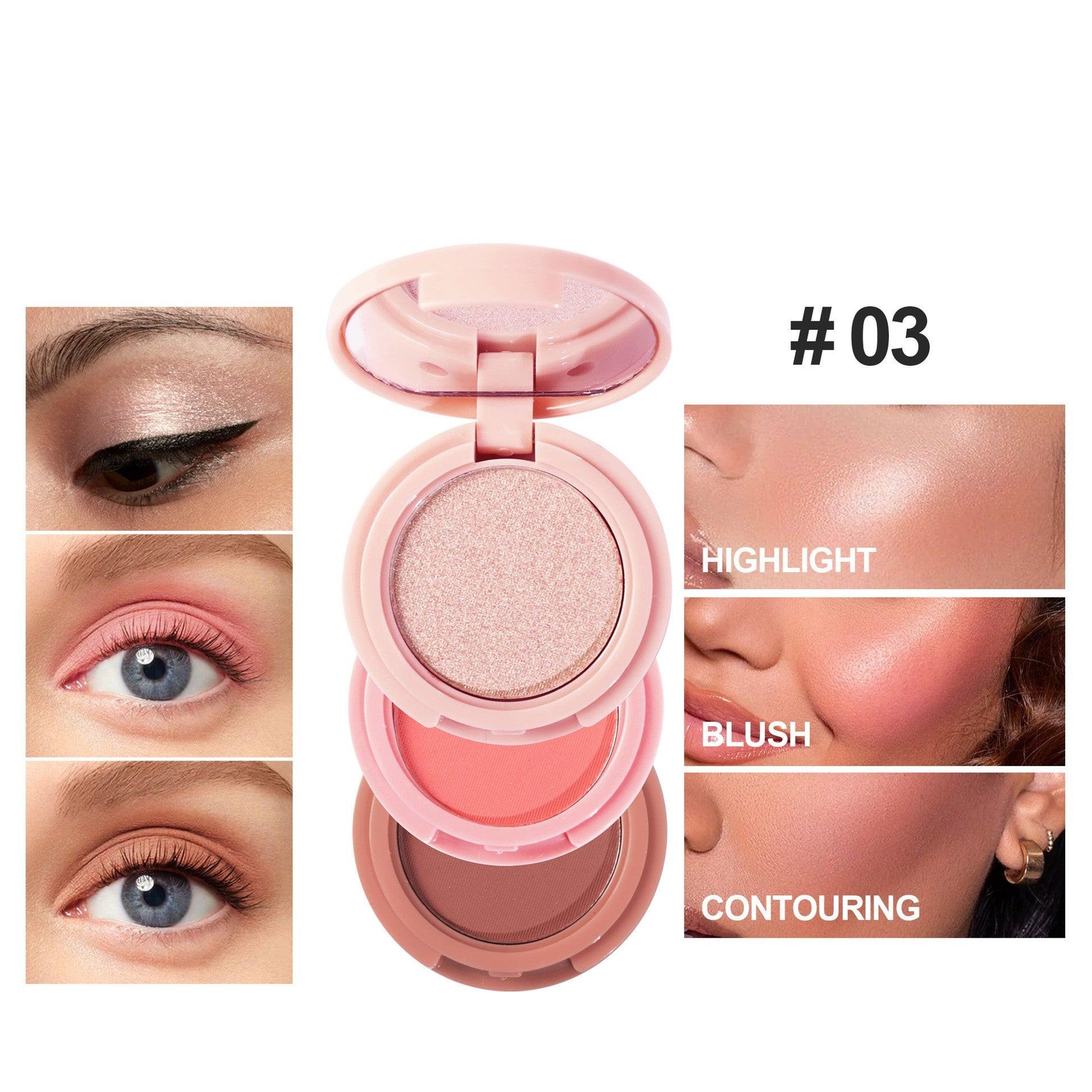 High Gloss Powder Blusher Facelift 3in1 All-in-one Disc.