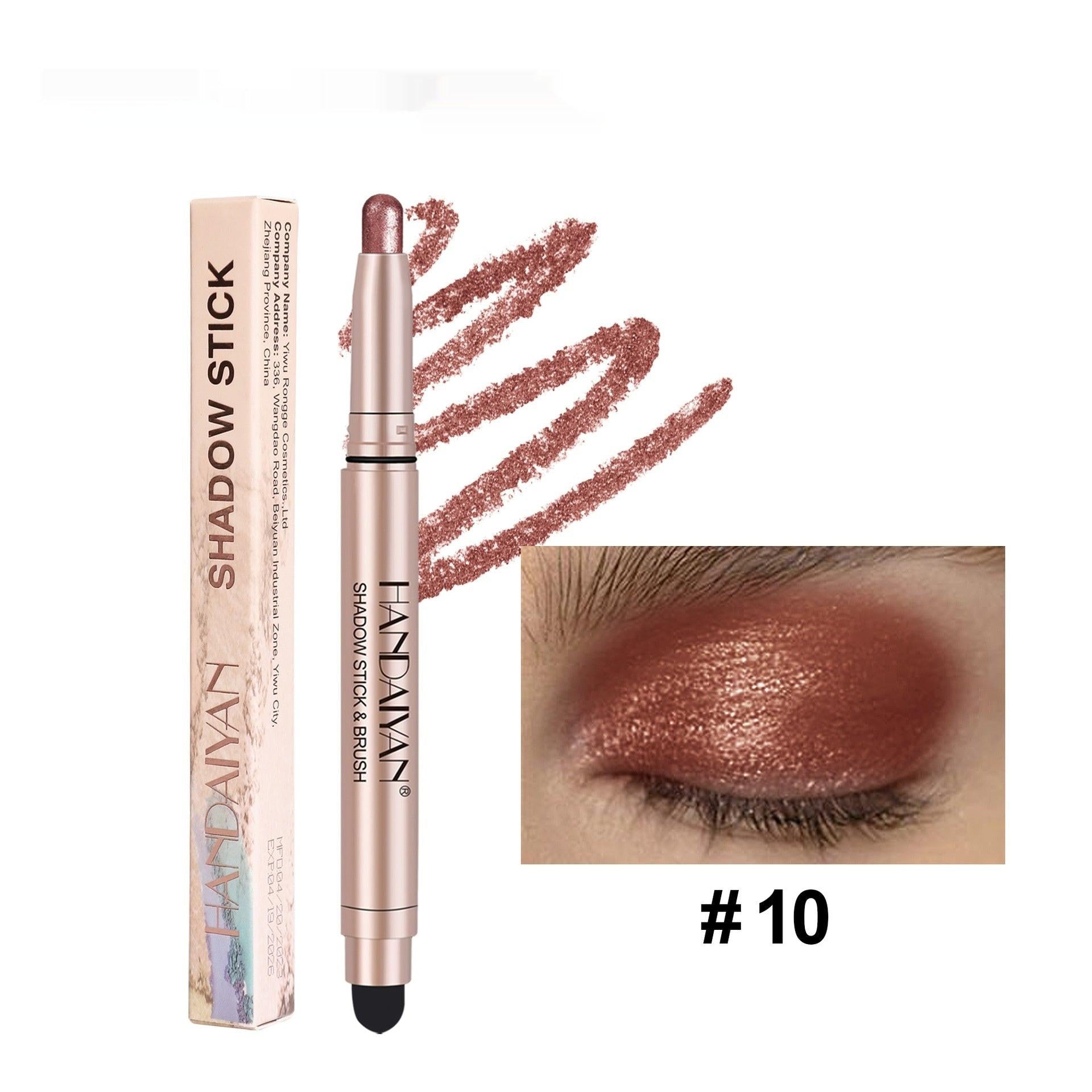Crouching Silkworm Women's High-gloss Pearlescent Eye Shadow Stick.
