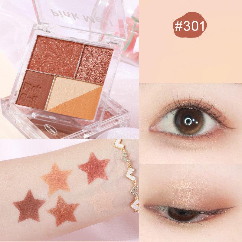 Fingertip Magic Eyeshadow Newbie Low Saturation Milk Tea Earth Color Pearl Matte.