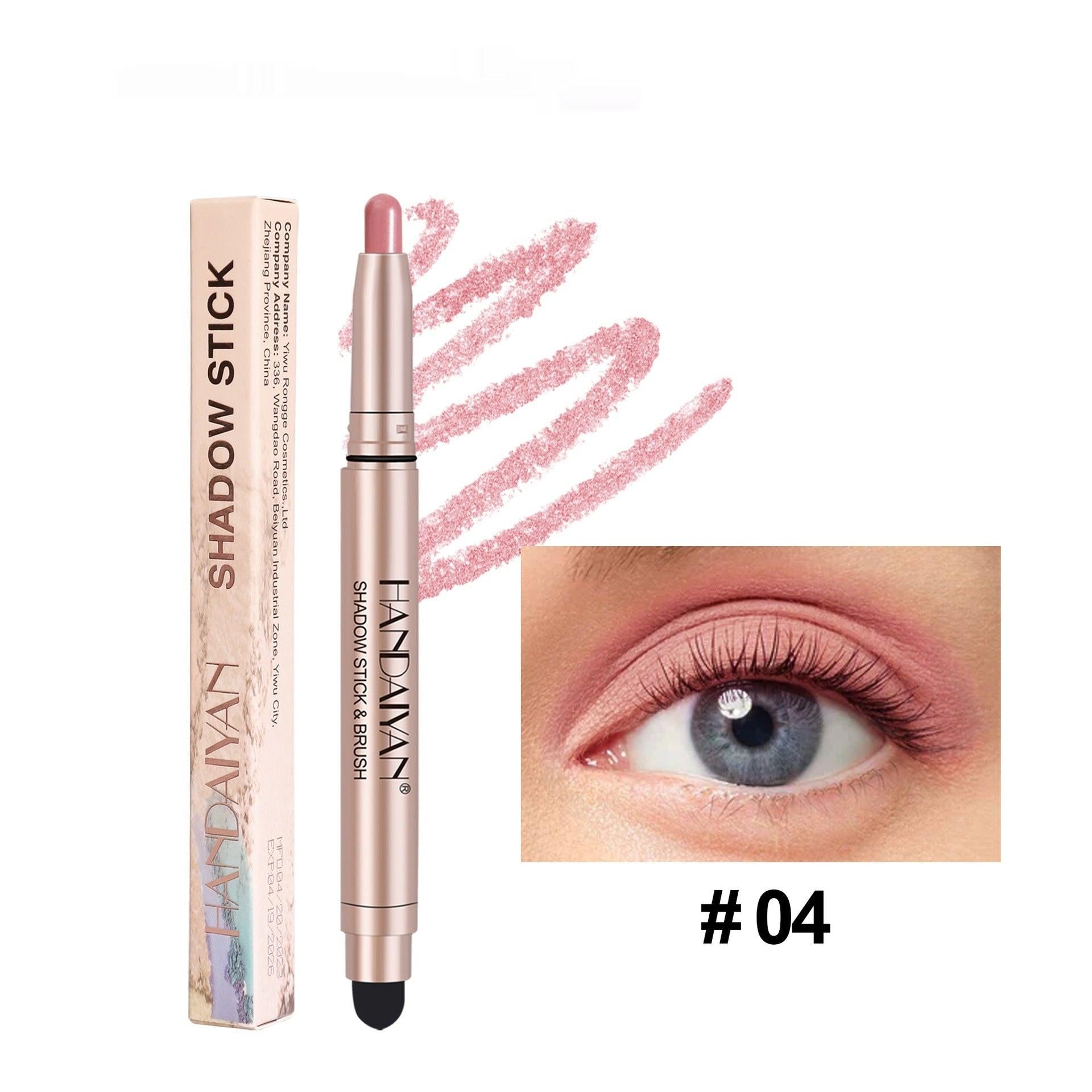 Crouching Silkworm Women's High-gloss Pearlescent Eye Shadow Stick.