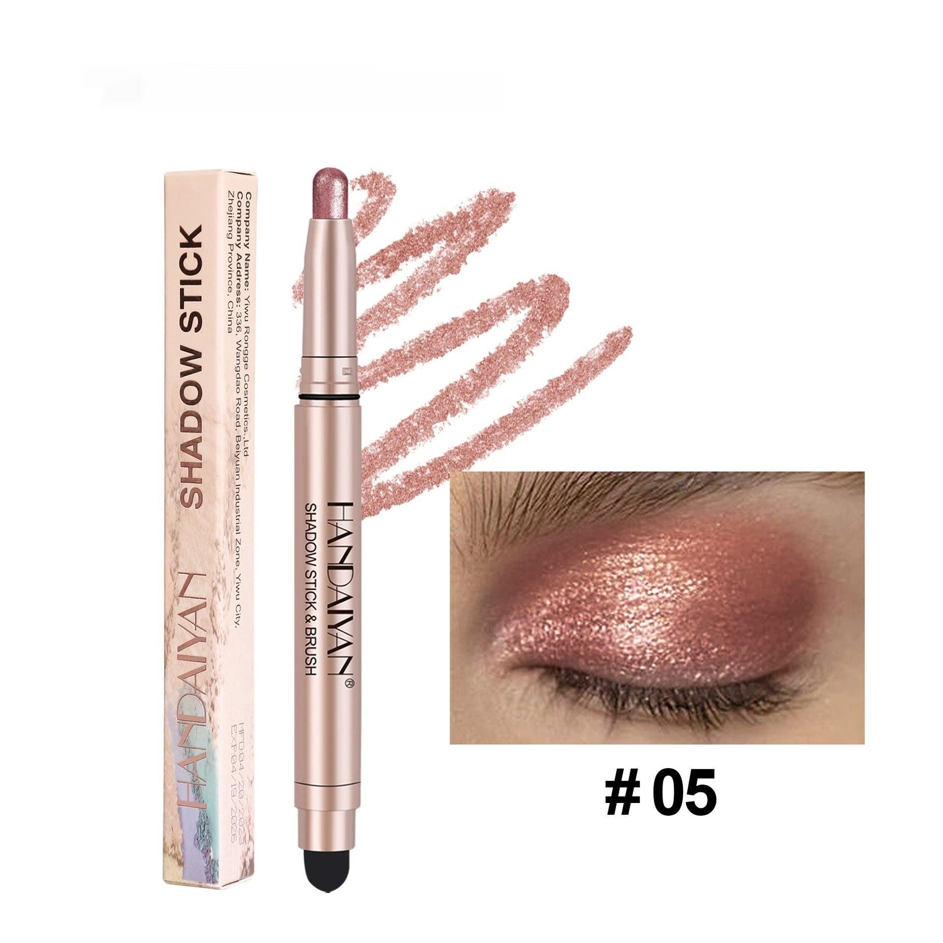 Crouching Silkworm Women's High-gloss Pearlescent Eye Shadow Stick.