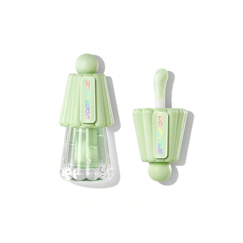 Jelly Big Brush Lip Gloss Moisturizing Lasting Fade Lip Lines.