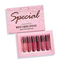 Lipstick 6 Count Set Matte Velvet Lip Gloss.
