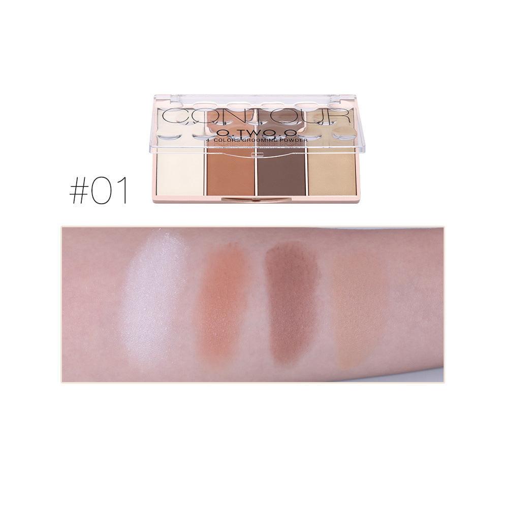 Rose Gold Four-color Highlight Blush.