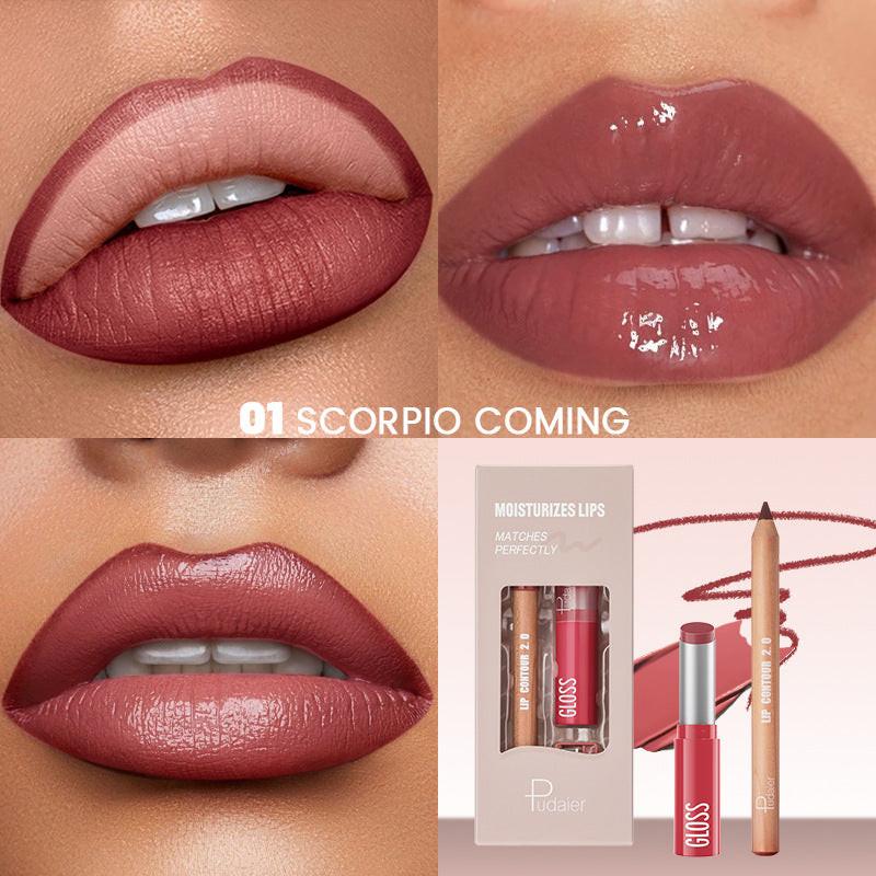 Lip Liner Lipstick Kit Matte Water Light.