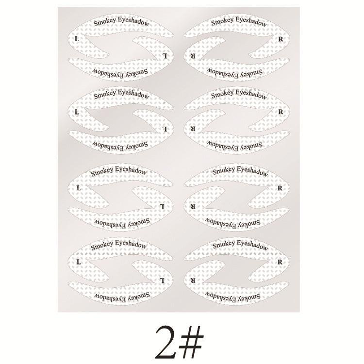 New Eyeshadow Eyeliner Makeup Template Sticker.