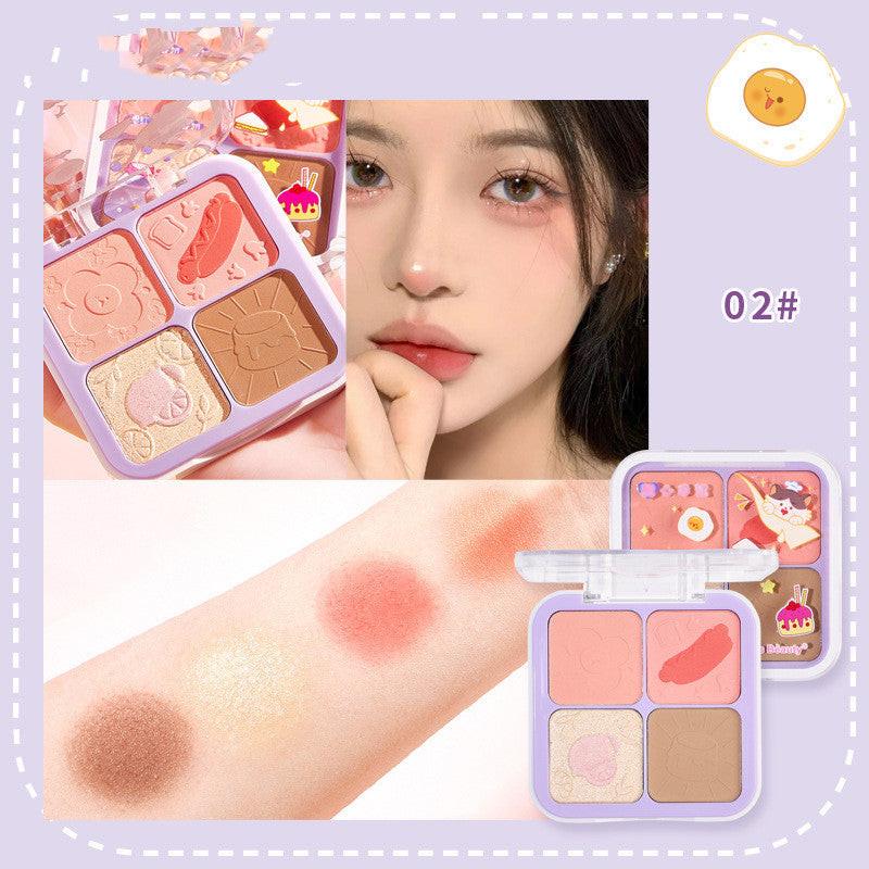Blush Highlighting Repairing All-in-one Disc Pearlescent Brightening Clavicle Natural Three-dimensional.