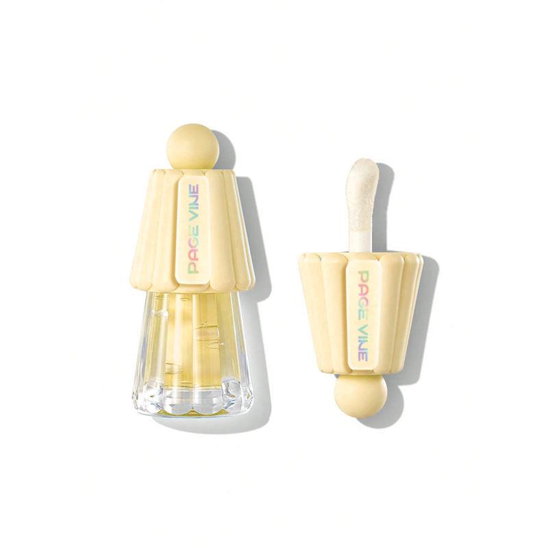 Jelly Big Brush Lip Gloss Moisturizing Lasting Fade Lip Lines.