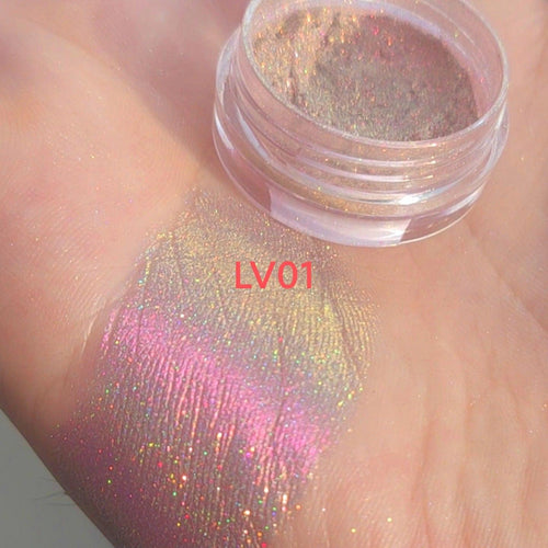 Laser Rainbow Candy Highlight Color Changing Pearl Powder.