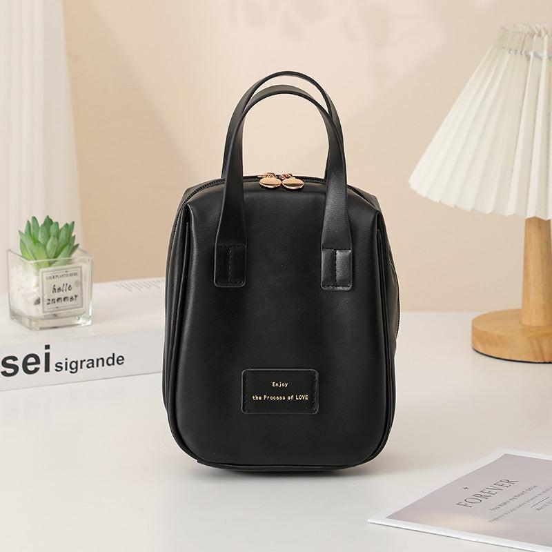 Handle-top Cosmetic Bag Ins Fashion Shell-shaped Handbag Toiletry Bags Travel High Capacity Portable Storage Make Up Bag.