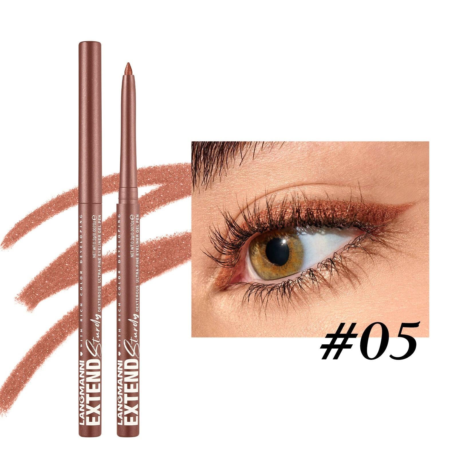 Waterproof And Durable Not Smudge Automatic Rotation Eyeliner.