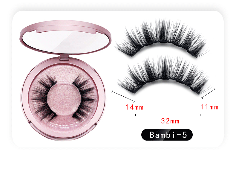 Natural Long Lasting Magnetic Liquid Eyeliner & Magnetic False Eyelashes & Tweezer Set Make up Set.
