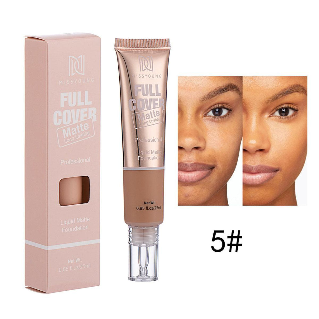 Lightweight Breathable Concealer Matte Liquid Foundation.