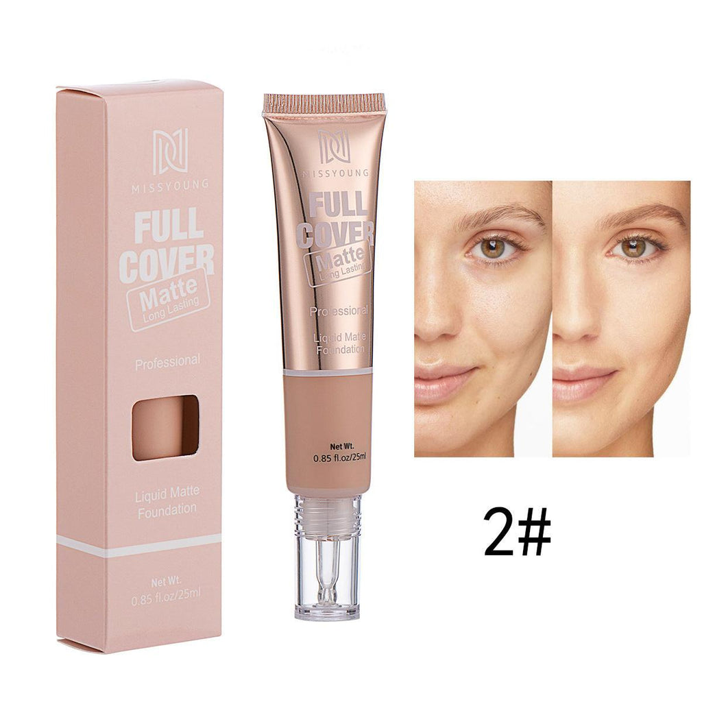 Lightweight Breathable Concealer Matte Liquid Foundation.