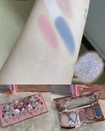 Flower Knows Strawberry Rococo Series Embossed Blush Velvet Matte Lip Glaze.
