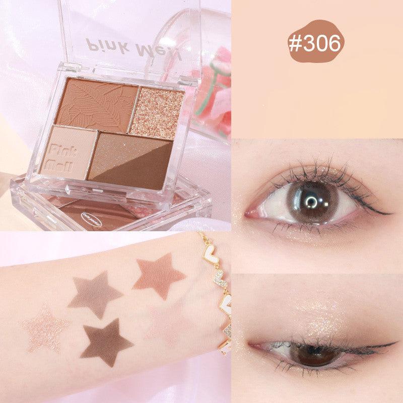 Fingertip Magic Eyeshadow Newbie Low Saturation Milk Tea Earth Color Pearl Matte.