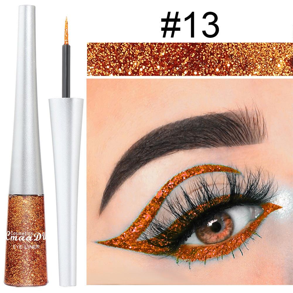 16 Colors Glittery Powder Sequin Burst Eyeliner.