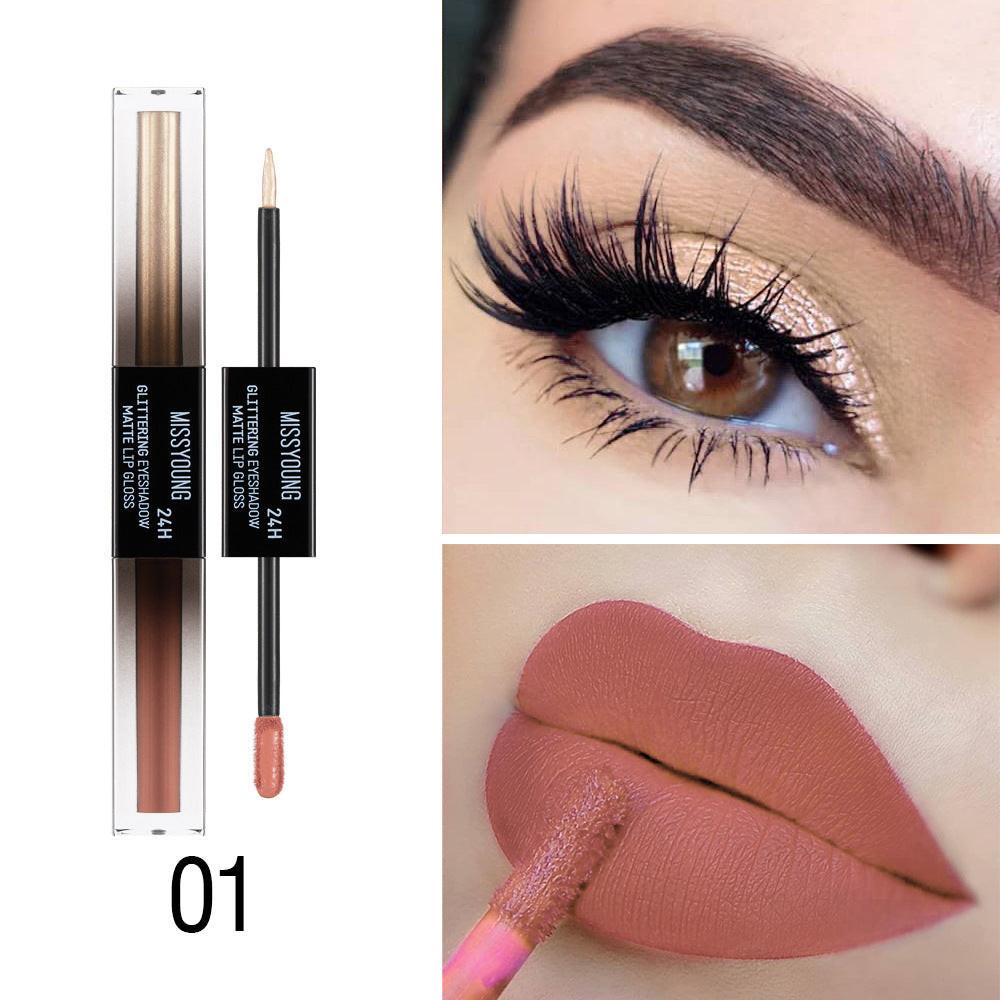 Double-ended Monochrome Eye Shadow And Lip Gloss.