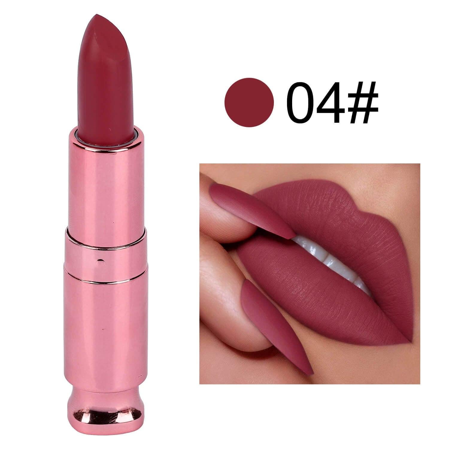 Easy To Color Matte No Stain On Cup Long Lasting Lipstick Lip Balm.