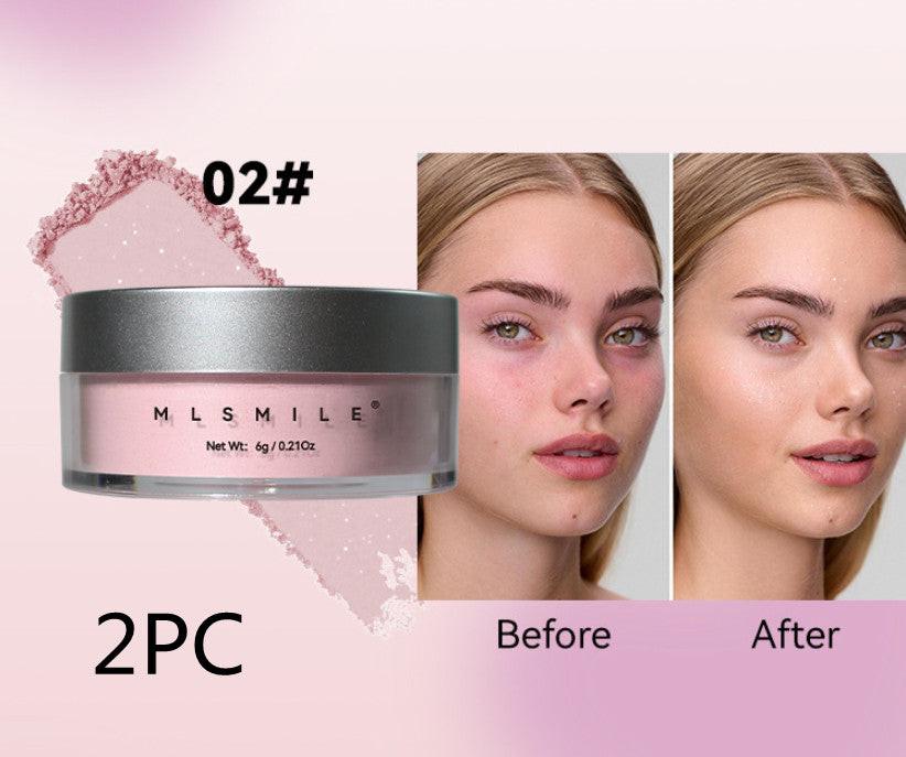 Pearlescent Face Powder Concealer Powder Waterproof Sweat-proof Oil Control.