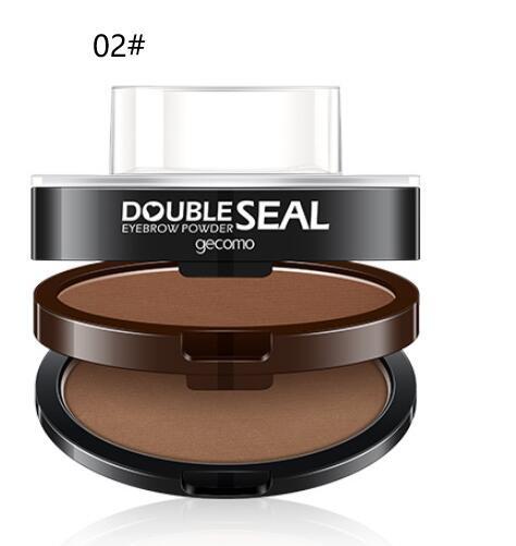 Double Layer Two-color Lazy Seal Eyebrow Powder Waterproof Sweat And Not Smudging.