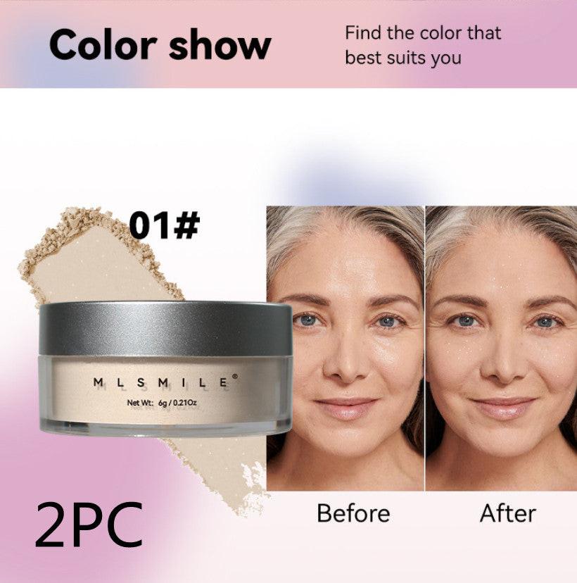 Pearlescent Face Powder Concealer Powder Waterproof Sweat-proof Oil Control.
