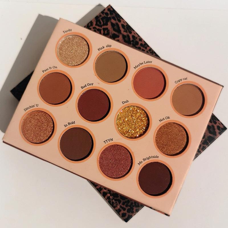 Makeup Wild Rose 12 Color Eyeshadow Palette Pearlescent Matte Earth Color Fairy Palette Fairy Eyeshadow.